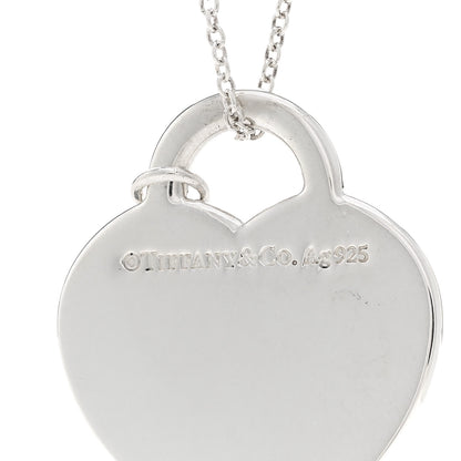 Tiffany Sterling Silver Return to Tiffany Heart Tag Key Pendant Necklace 4 of 4