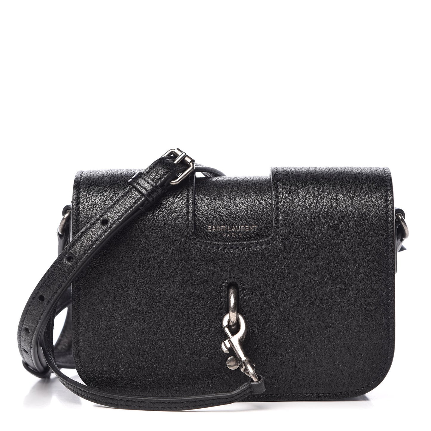 Lambskin Toy Charlotte Messenger Bag Black