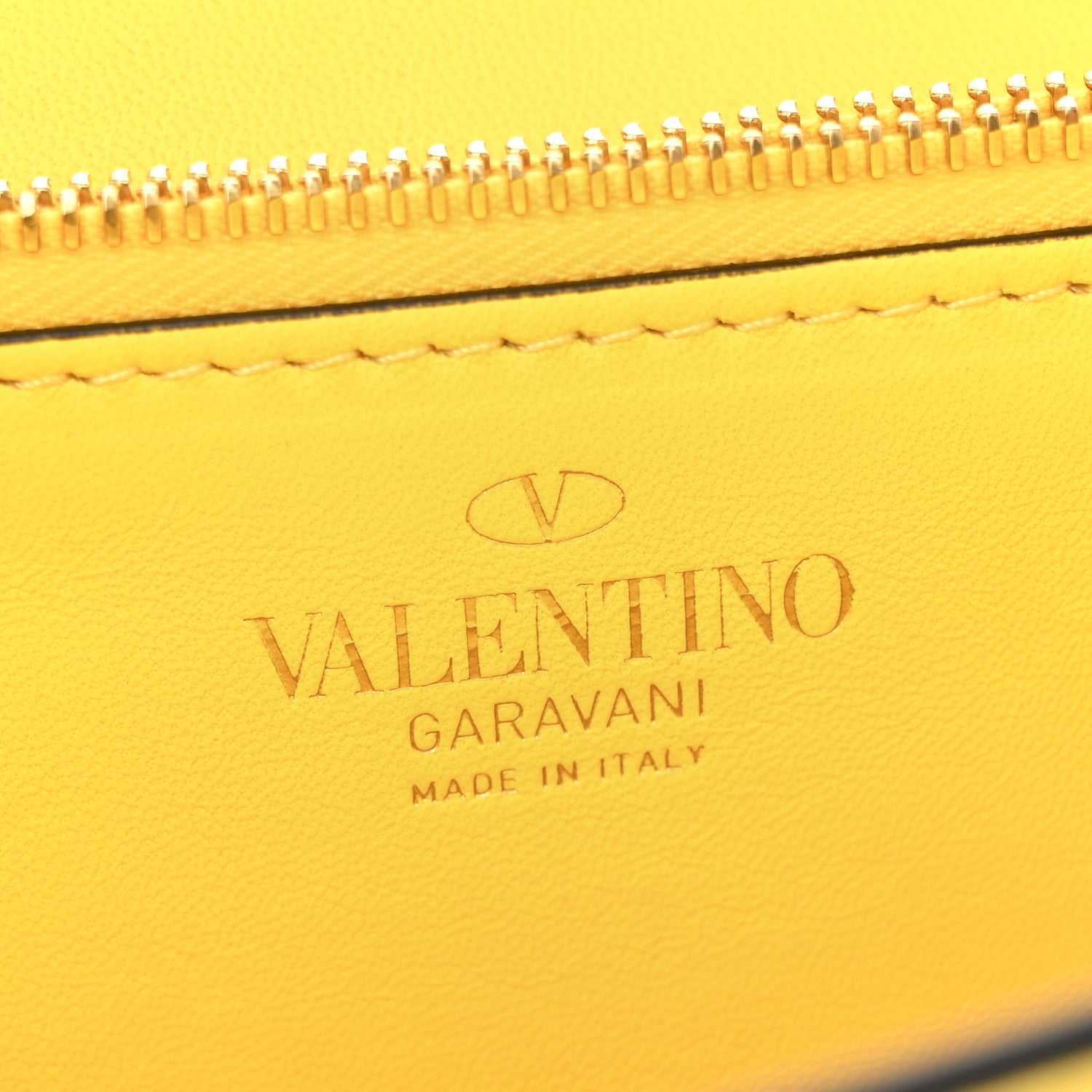 Valentino Garavani Nappa Stud Sign Shoulder Bag Bright Lemon 7 of 13