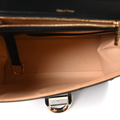 Delvaux Box Calfskin MM Brillant Satchel Black Black 6 of 11