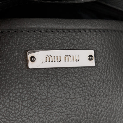 Miu Miu Goatskin Madras Top Handle Double Zip Tote Marmo 8 of 15