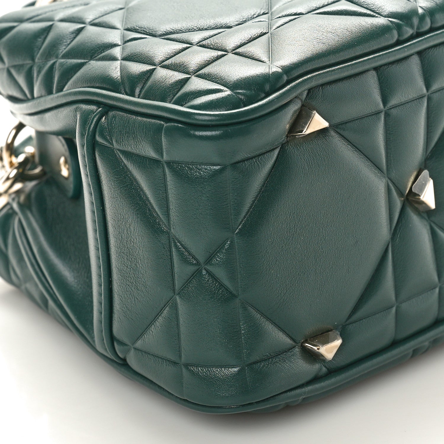Christian Dior Calfskin Cannage Small The Lady 95.22 Dark Green 8 of 9