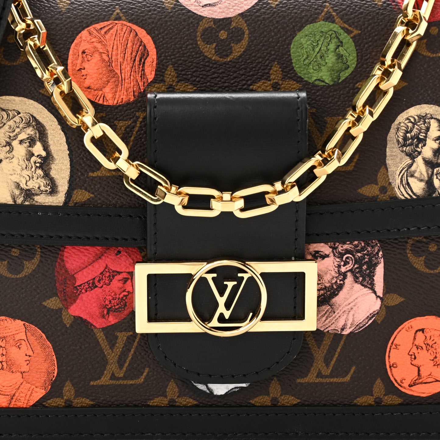 X FORNASETTI Monogram Cameo Dauphine MM