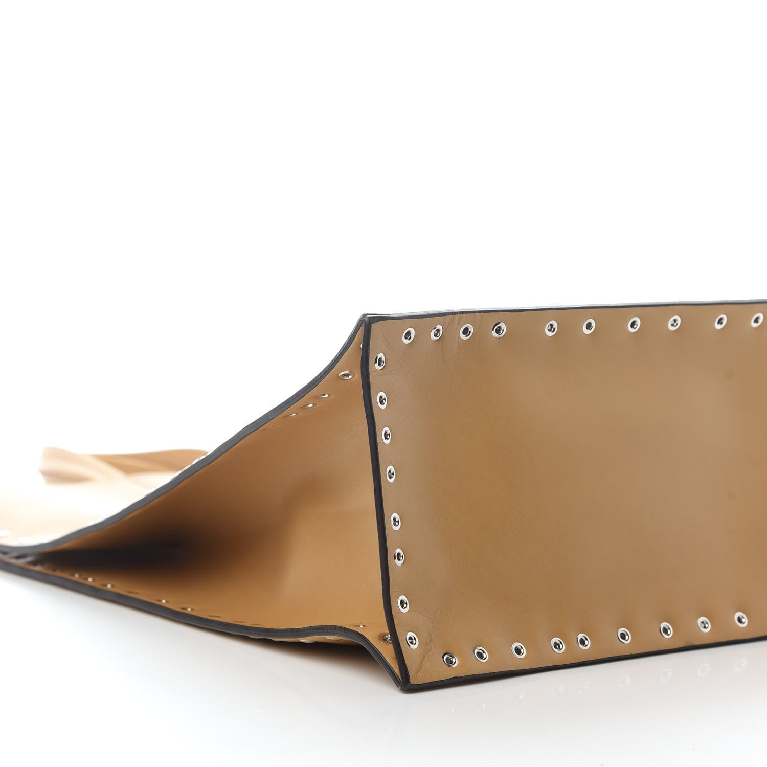Celine Satinated Natural Calfskin Large Studs Vertical Cabas Sand 6 of 7