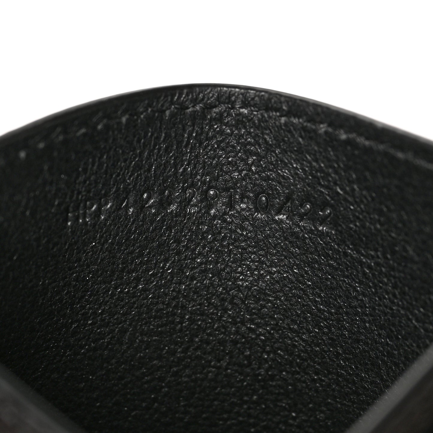 Grain De Poudre Matelasse Chevron Monogram Credit Card Case Black