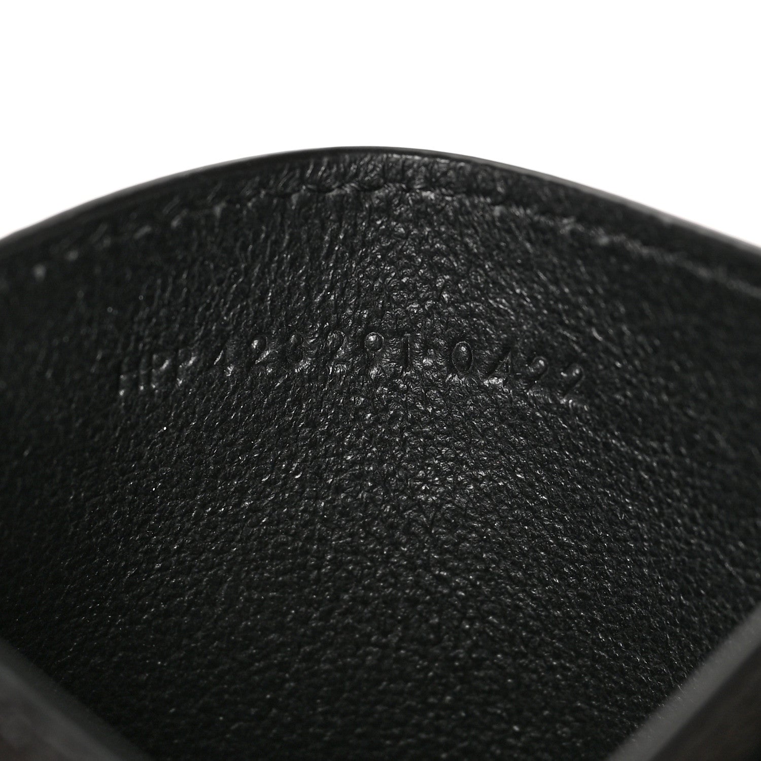 Saint Laurent Grain De Poudre Matelasse Chevron Monogram Credit Card Case Black 7 of 8
