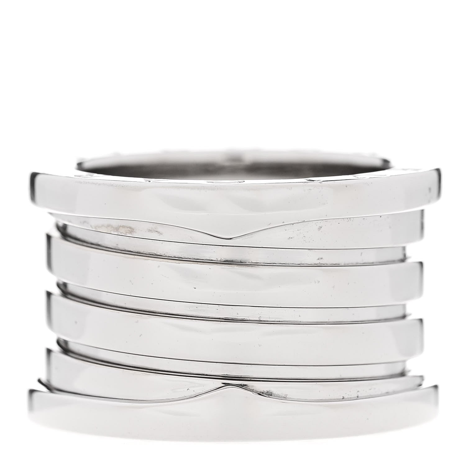 Bulgari 18K White Gold B.Zero1 Four-Band Ring 51 5.75 3 of 6
