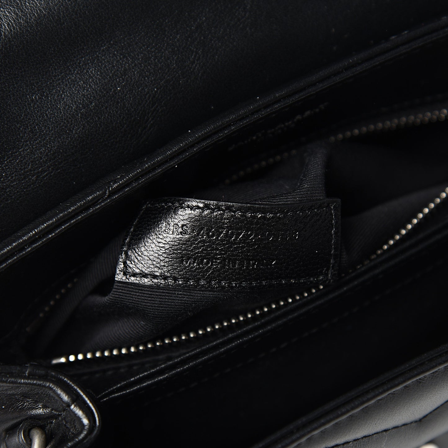 Calfskin Y Quilted Monogram Toy Loulou Crossbody Bag Black