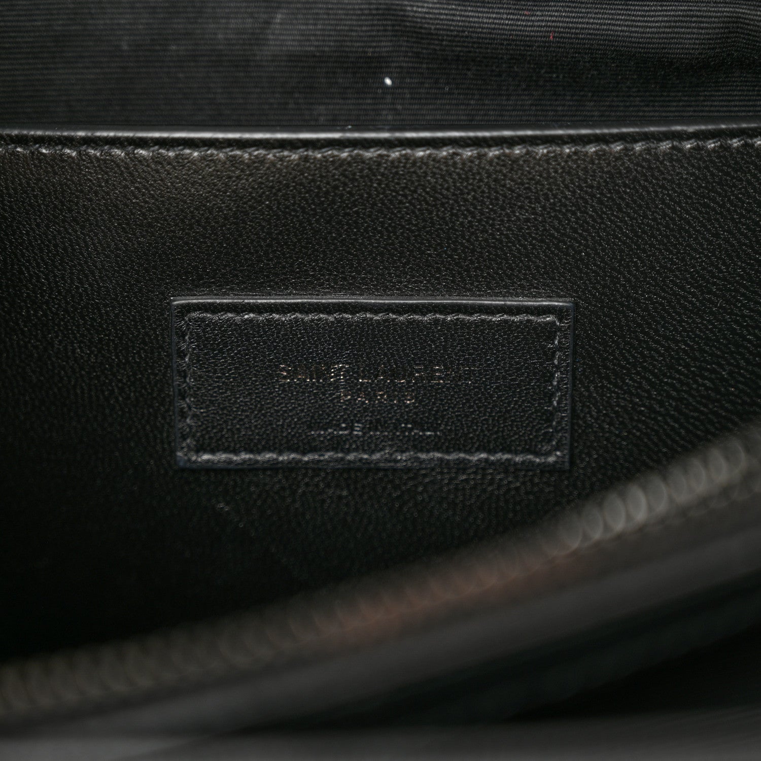 Saint Laurent Grain De Poudre Medium West Hollywood Monogram Fold-Over Black 6 of 11