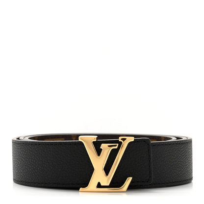 Louis Vuitton Calfskin Monogram 20mm LV Iconic Reversible Belt 90 36 Black 1 of 8