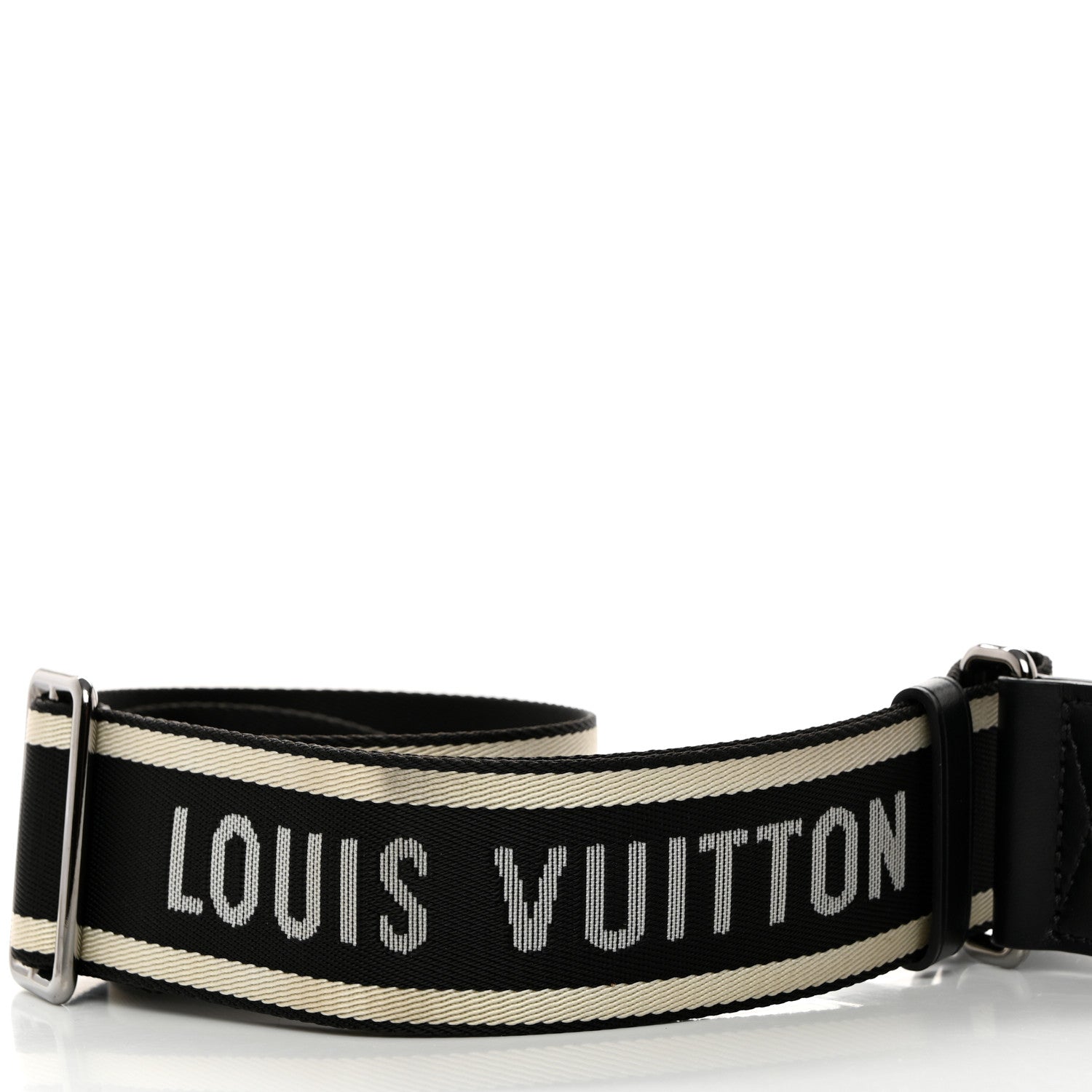 Louis Vuitton Nylon Jacquard Sporty Bandouliere Shoulder Strap Black 3 of 6