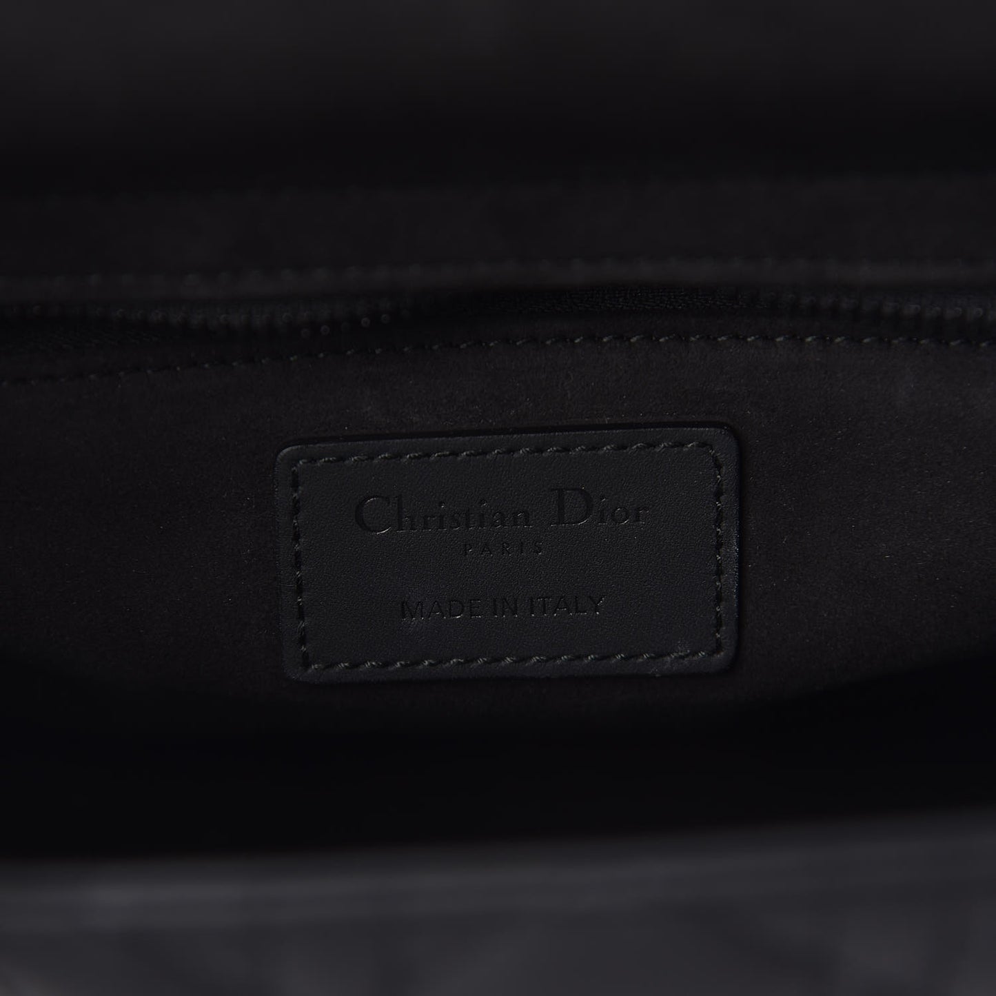 Ultra Matte Calfskin Cannage Medium Lady Dior Black