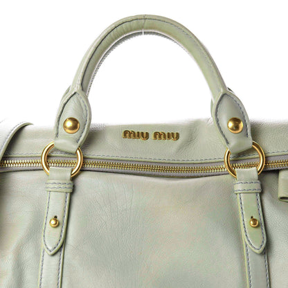Miu Miu Vitello Bow Bag Nube 16 of 16