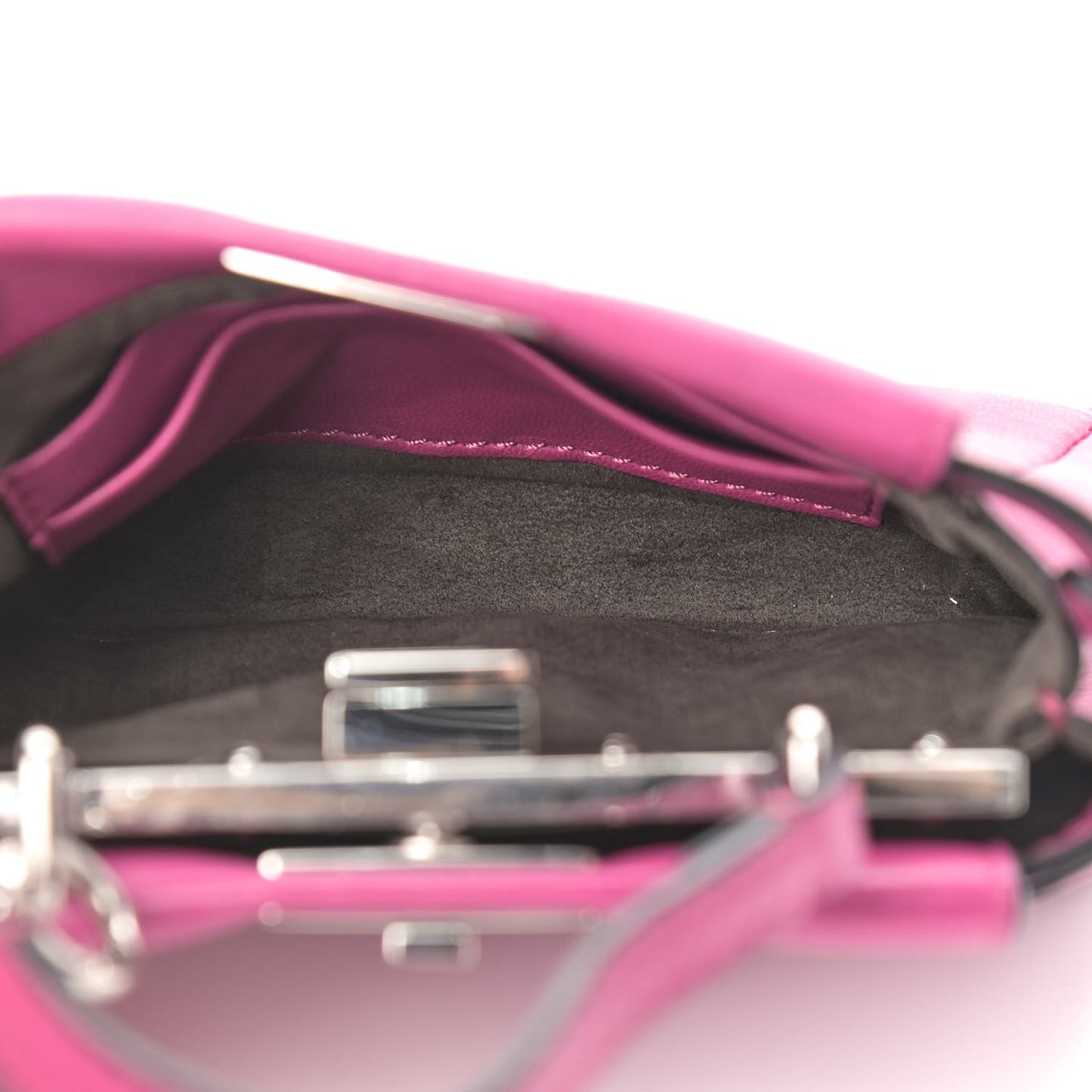 Nappa Micro Peekaboo Iconic Satchel Magenta