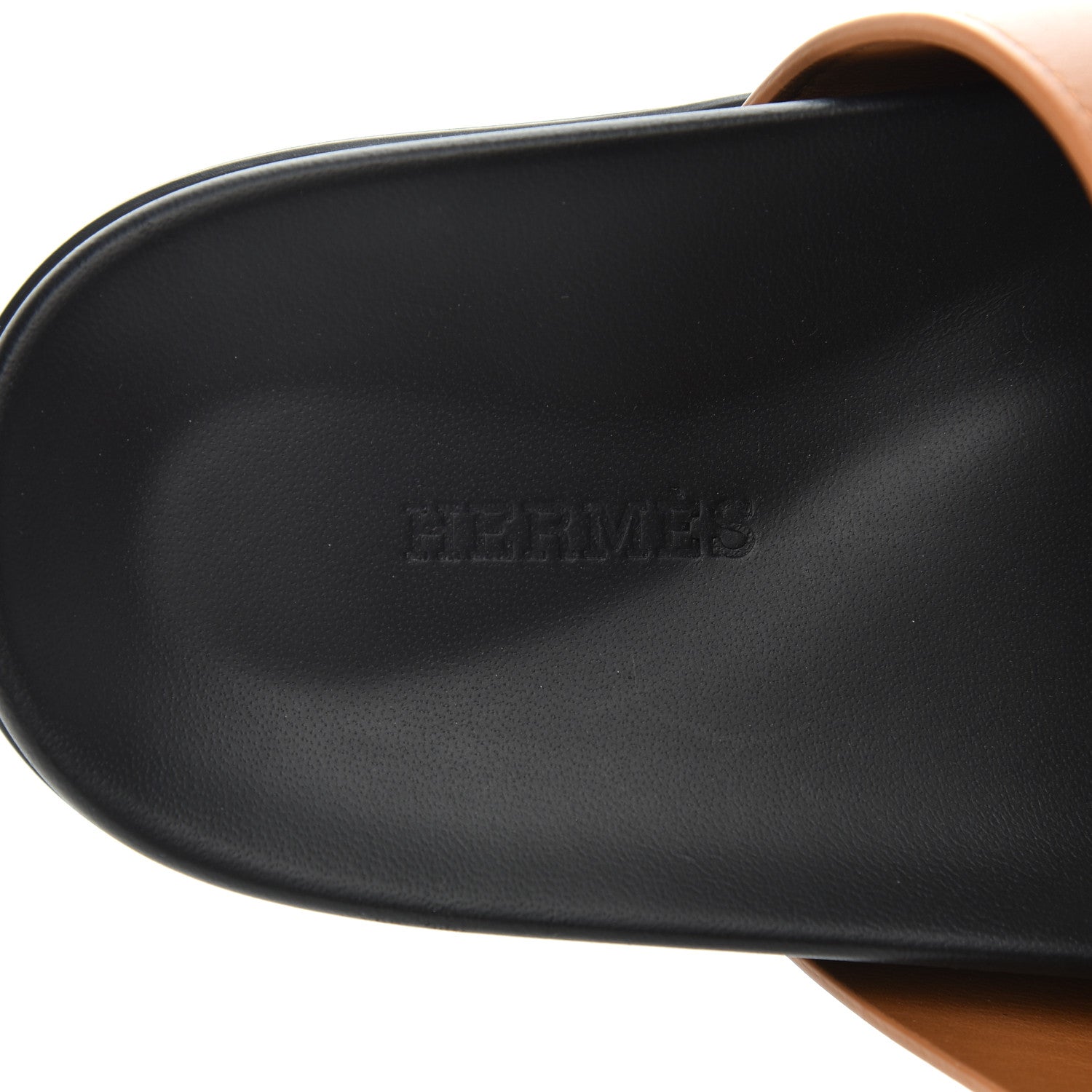 Hermes Calfskin Womens Chypre Sandals 38.5 Gold 7 of 9