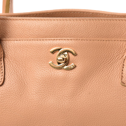 Chanel Calfskin Cerf Executive Shopper Tote Light Beige 8 of 20