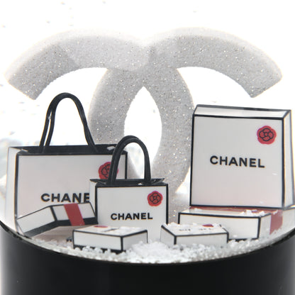 Chanel Glass CC Shopping Bag Snow Globe 4 of 5