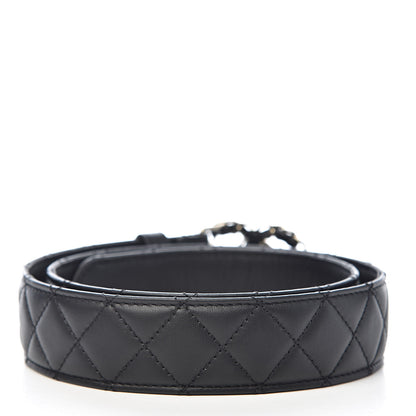 Chanel Lambskin Quilted CC Chain Belt 75 30 Black 3 of 8