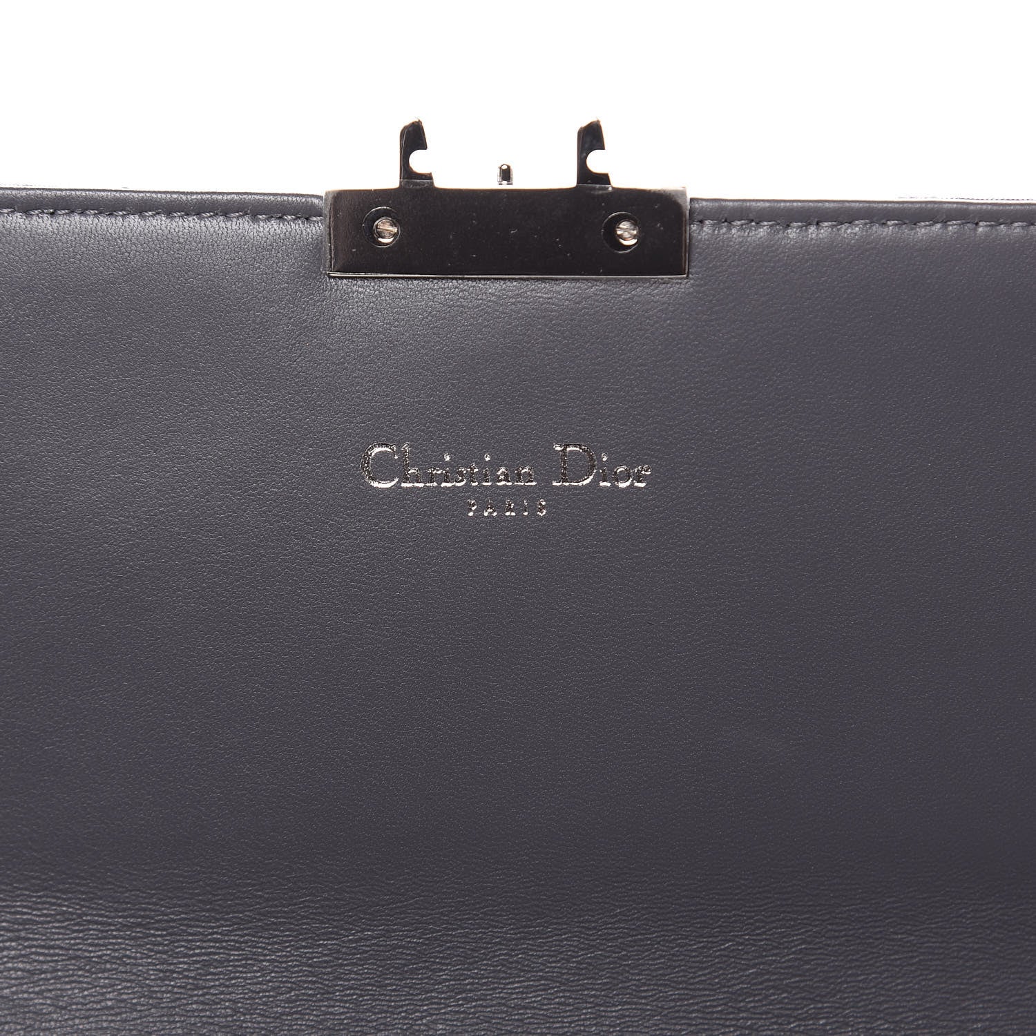 Christian Dior Metallic Calfskin Cannage Miss Dior Promenade Pouch Blue 6 of 10