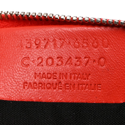 Balenciaga Matte Goatskin Rubber Covered Classic Hardware Small Pouch Rouge Coquelicot 8 of 9