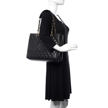 Chanel Caviar Quilted Grand Shopping Tote GST Black 2 of 11