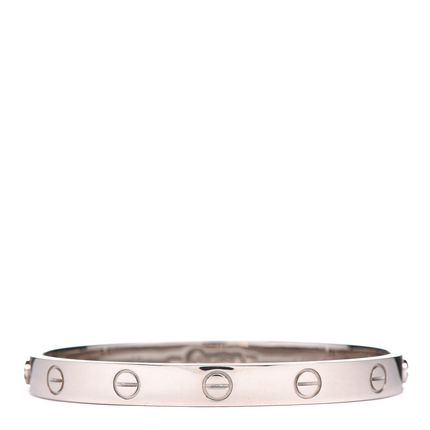 18K White Gold LOVE Bracelet 16