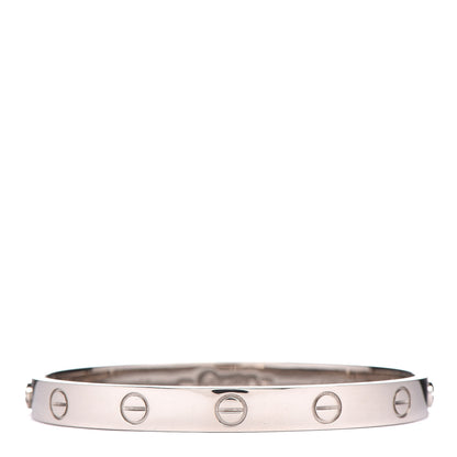 Cartier 18K White Gold LOVE Bracelet 16 1 of 8