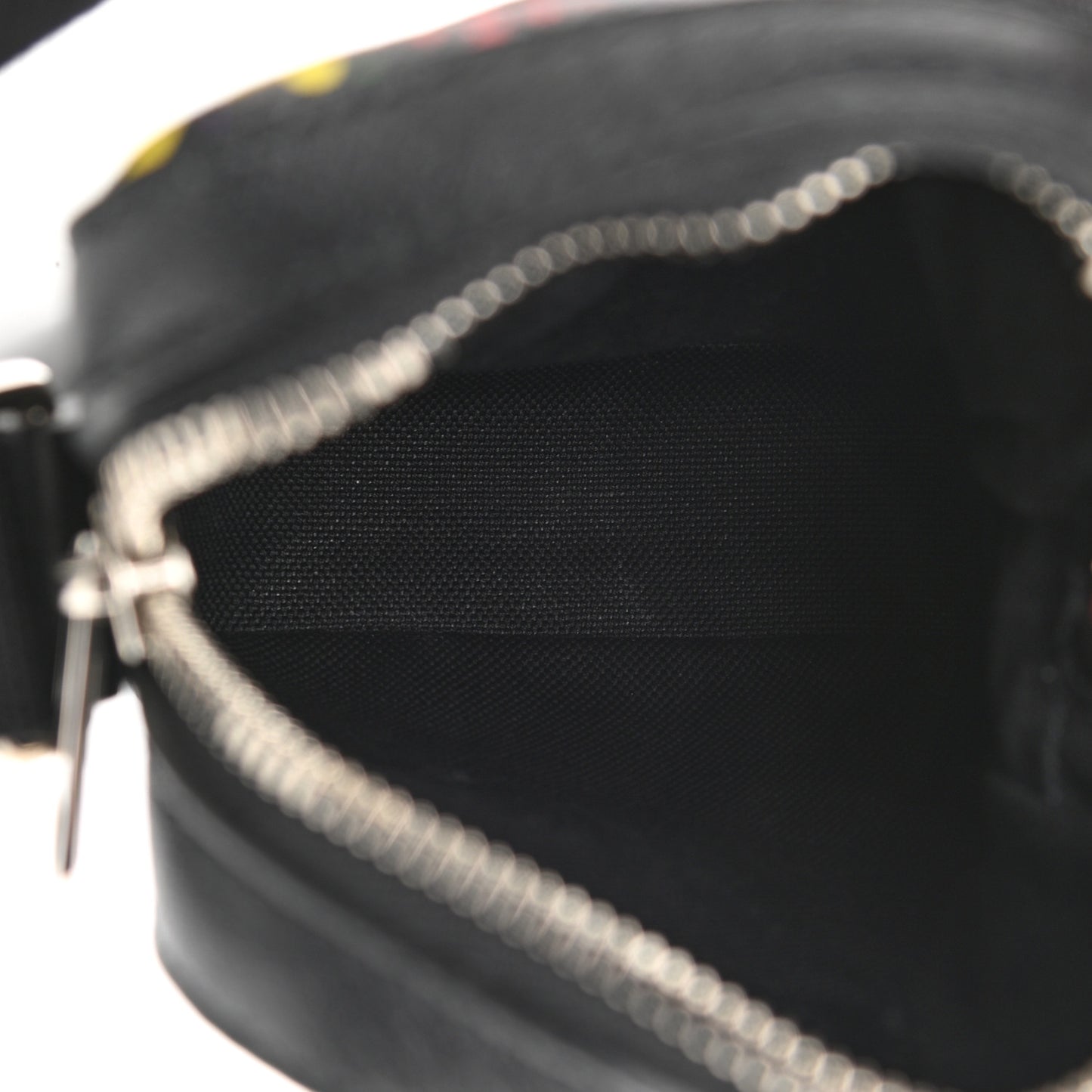 GG Supreme Monogram Psychedelic Messenger Bag Black