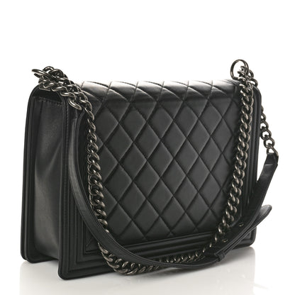 Chanel Calfskin Quilted Large Boy Flap Black 3 of 13