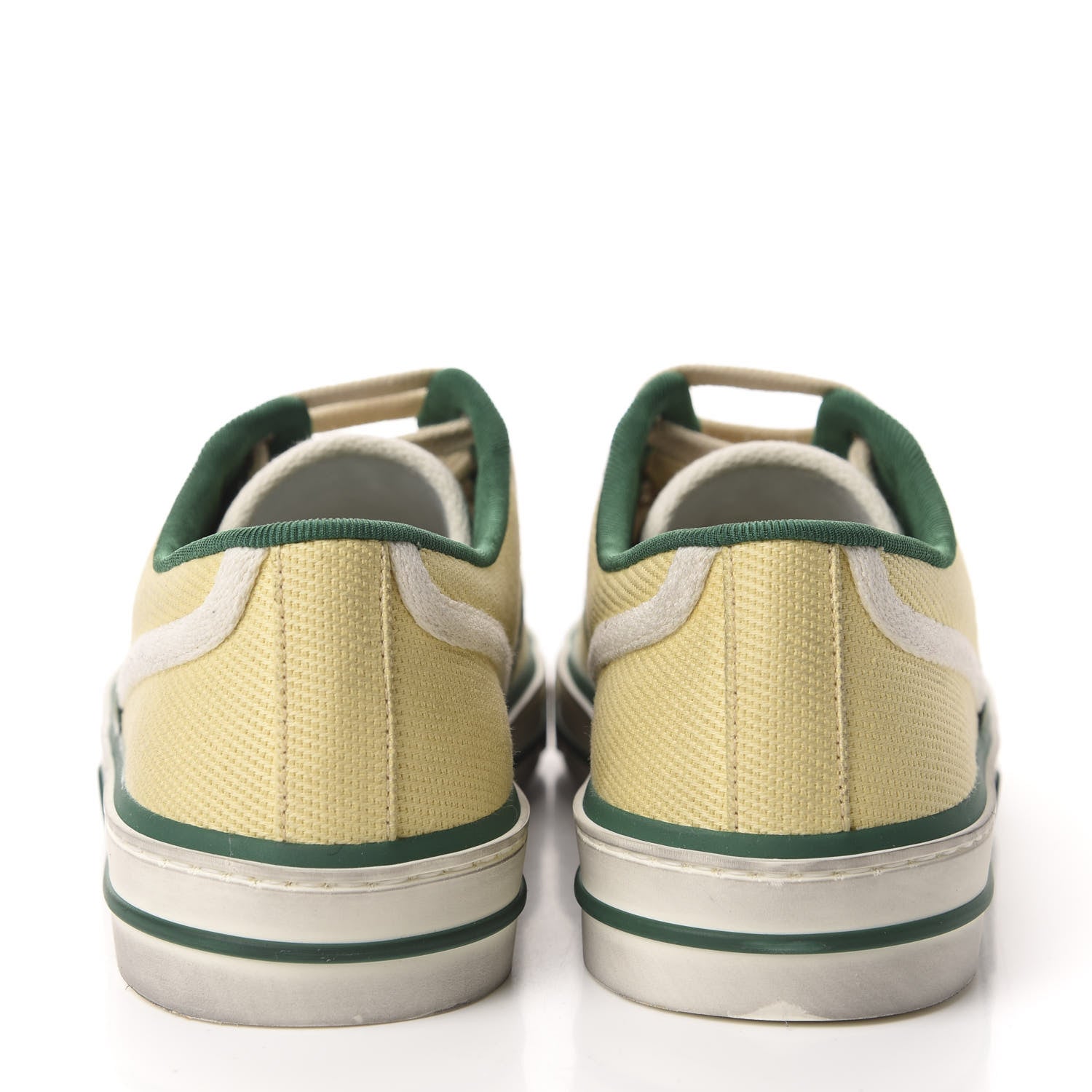 Gucci Canvas Web Womens 1977 Tennis Sneakers 37.5 Burro Mystic White 5 of 11