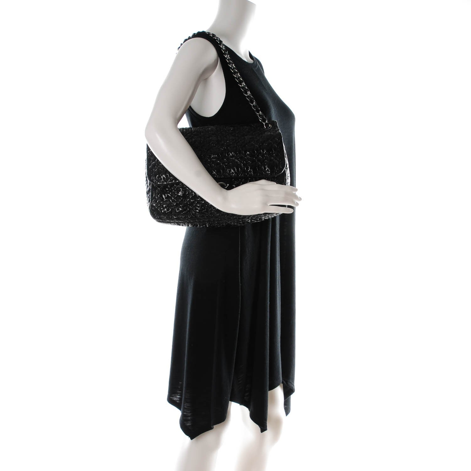 Chanel Vinyl Rock In Moscow Single Flap Black 2 of 9