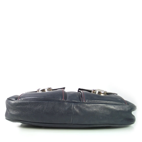 Marc Jacobs Leather Sophia Hobo Navy 4 of 8