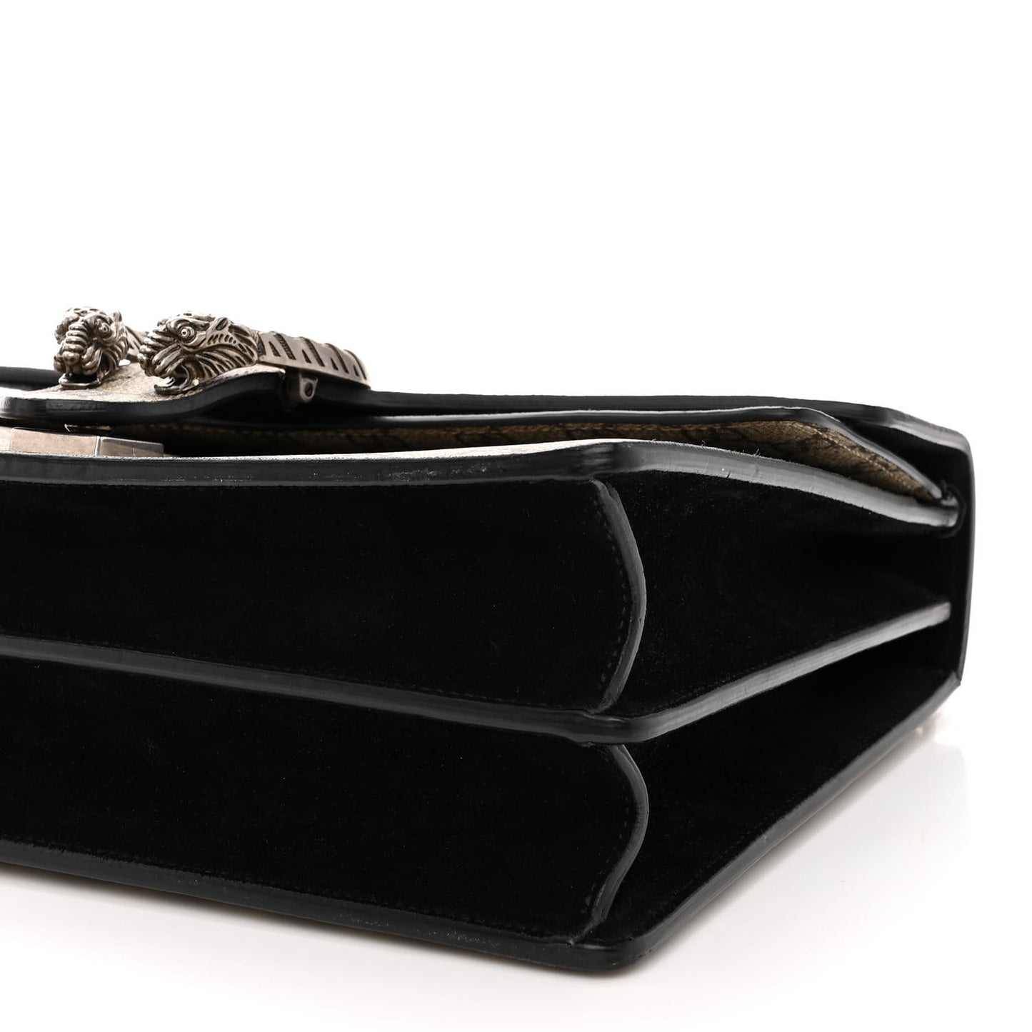 GG Supreme Monogram Medium Dionysus Shoulder Bag Black