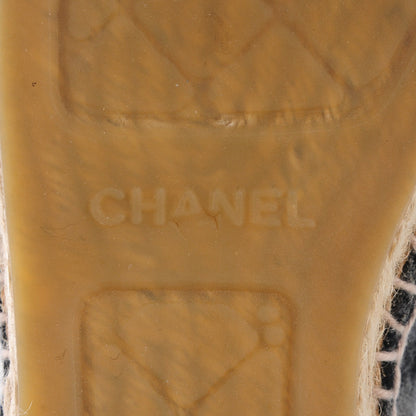 Chanel Flannel CC Espadrilles 41 Grey Black 8 of 10
