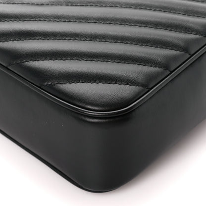 Saint Laurent Calfskin Matelasse Monogram Monochrome Lou Camera Bag Black 10 of 10