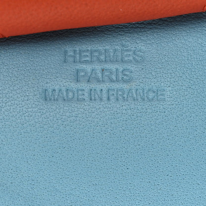 Hermes Milo Lambskin Grigri Rodeo Horse Bag Charm MM Celeste Naturel Bouton D'Or Cornaline 3 of 6