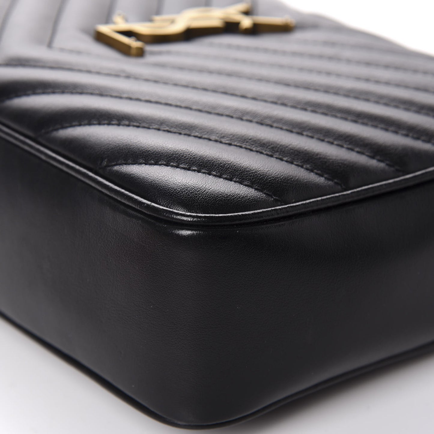 Calfskin Matelasse Monogram Lou Camera Bag Black