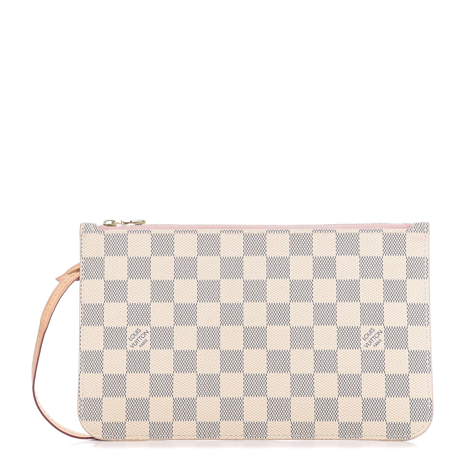 Louis Vuitton Damier Azur Neverfull MM GM Pochette Rose Ballerine 1 of 7