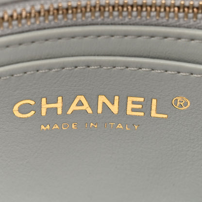 Chanel Lambskin Quilted Mini Pearl Crush Flap Light Grey 6 of 10