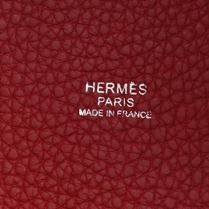 Hermes Taurillon Clemence Picotin Lock 18 PM Rouge Garance 6 of 10