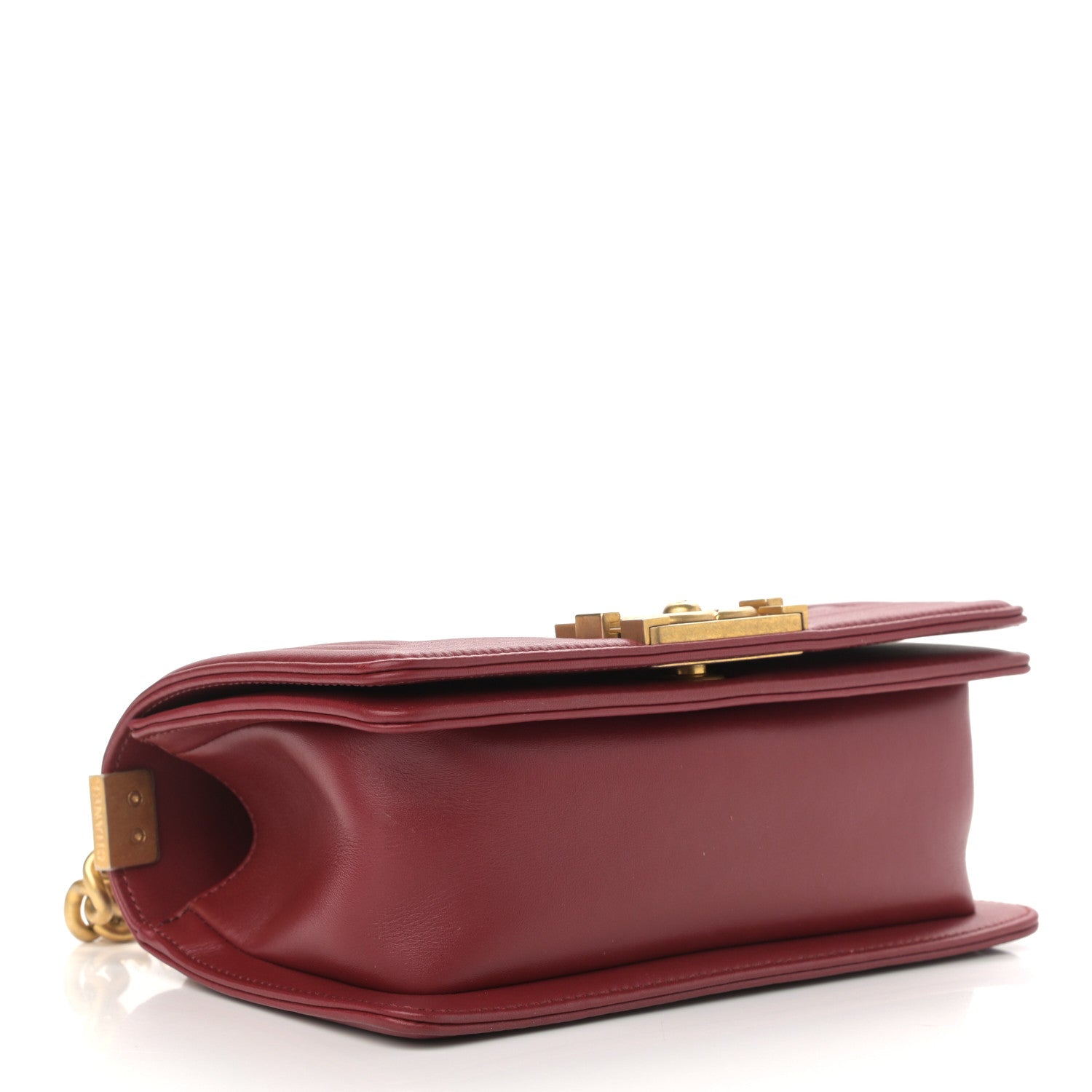 Chanel Lambskin Quilted Small Boy Flap Dark Red 4 of 10