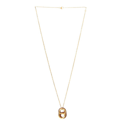 Hermes Swift O'Maillon Pendant Necklace Gold 2 of 3