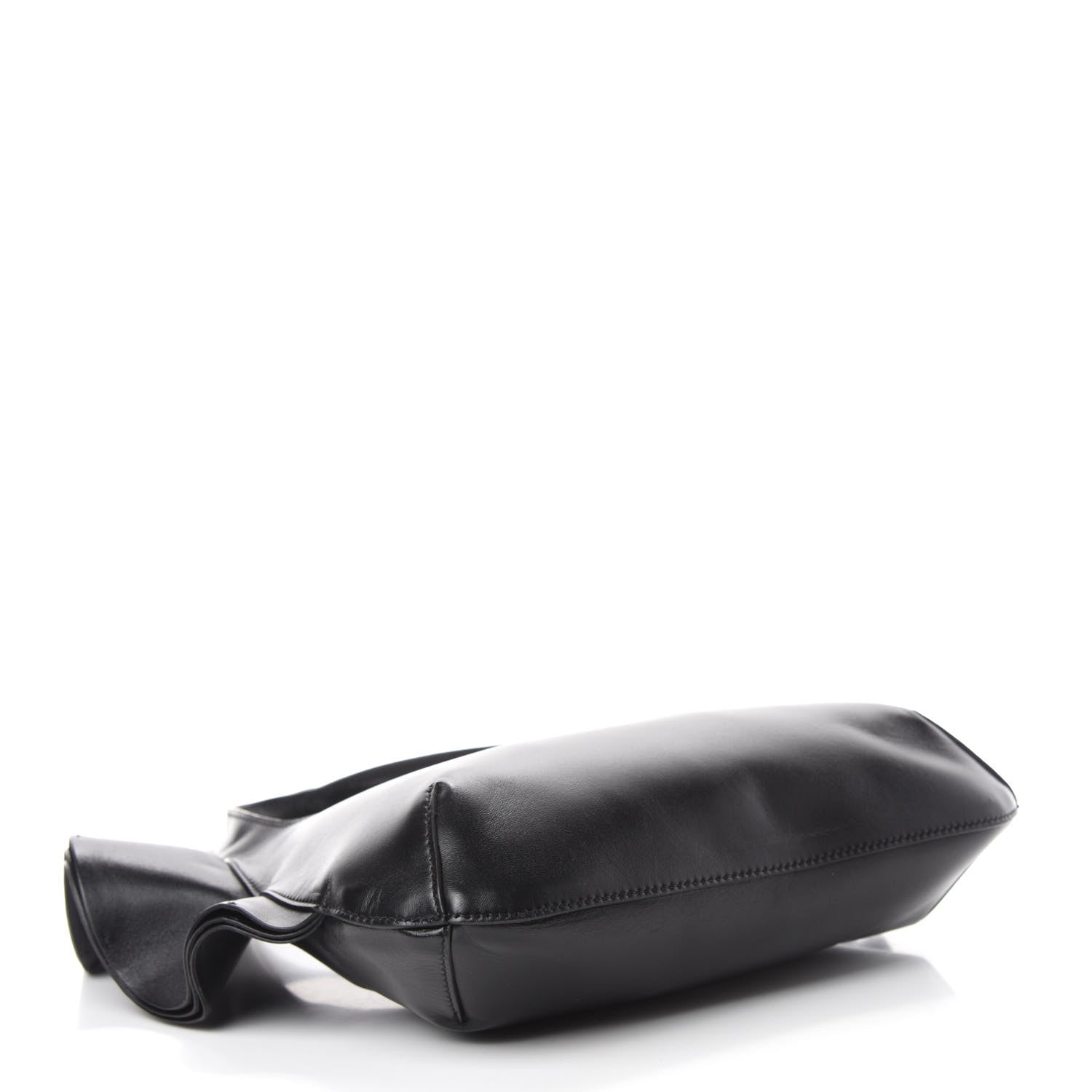 Valentino Garavani Nappa Atelier 04 Rouches Edition Small Ruffle Hobo Black 4 of 9