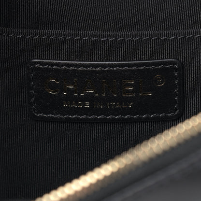 Chanel Lambskin Quilted Waist Bag Fanny Pack Black 6 of 10