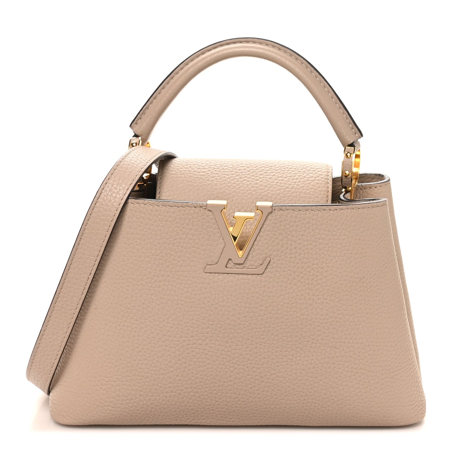 Louis Vuitton Taurillon Capucines BB Galet 1 of 8