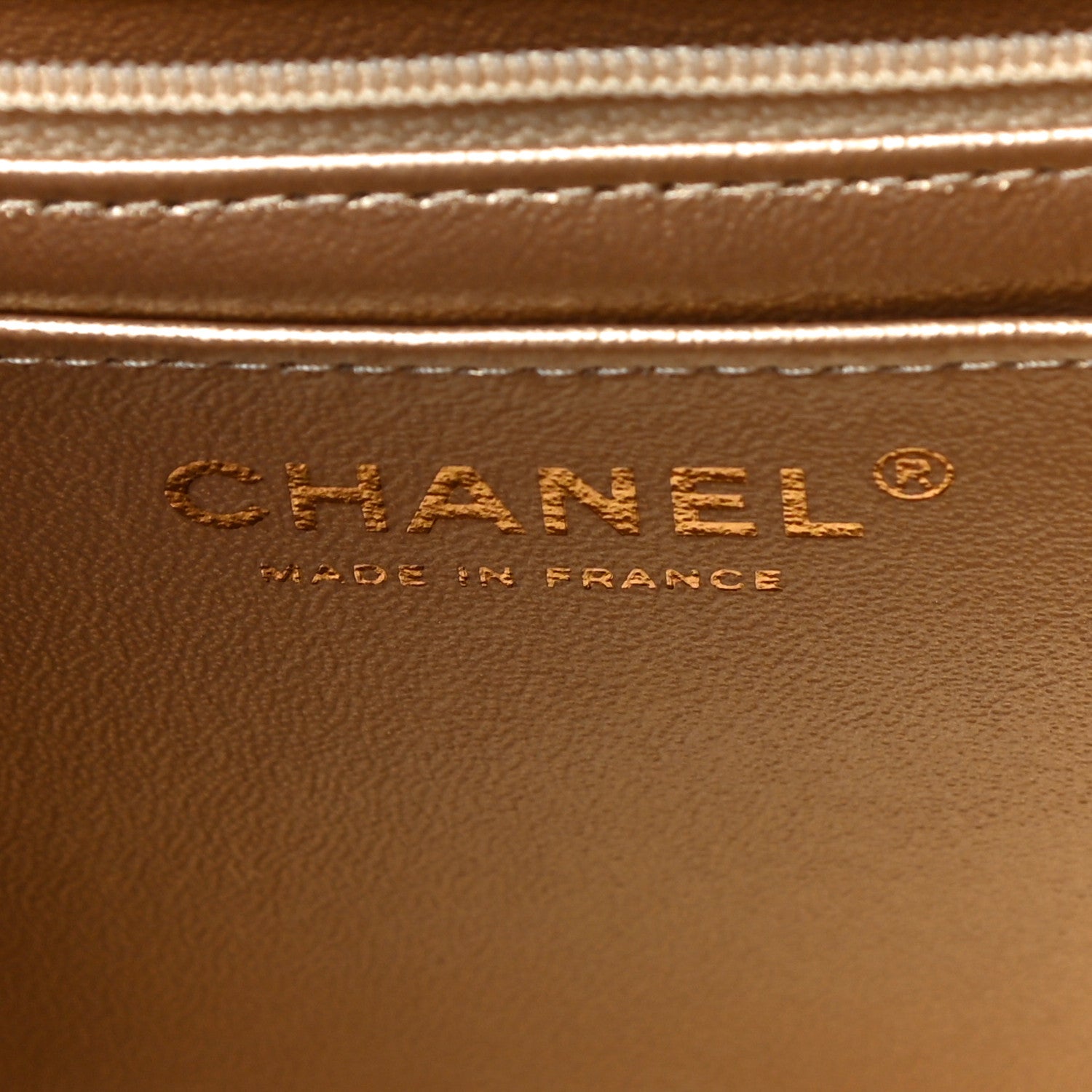 Chanel Metallic Lambskin Quilted Mini Square Flap Gold 5 of 10