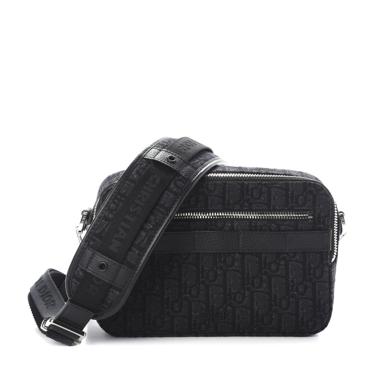 HOMME Oblique Safari Messenger Black