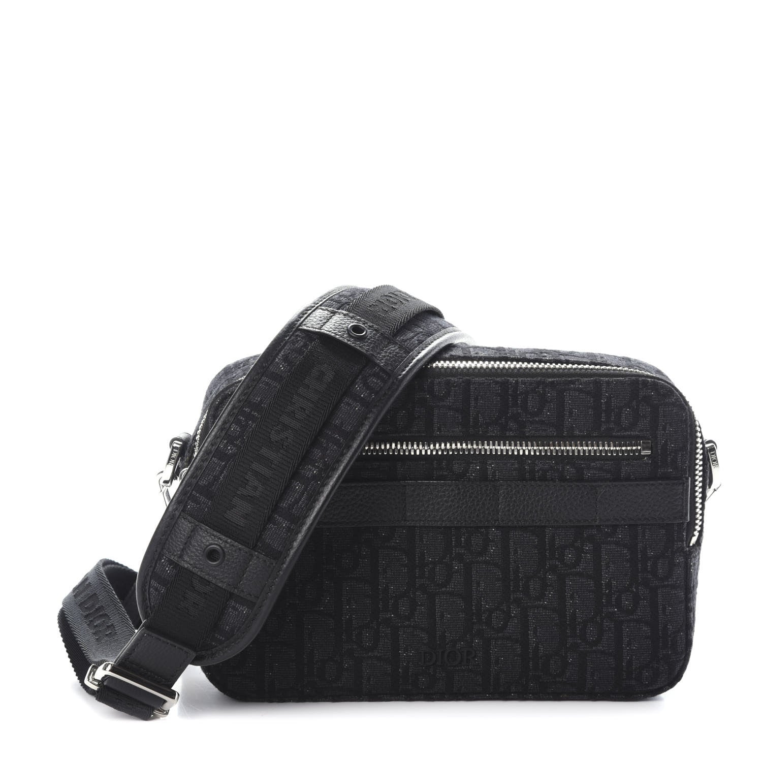 Christian Dior HOMME Oblique Safari Messenger Black 1 of 9