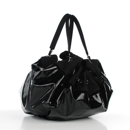 Chanel Vinyl Large Stretch Spirit Cabas Black 3 of 7