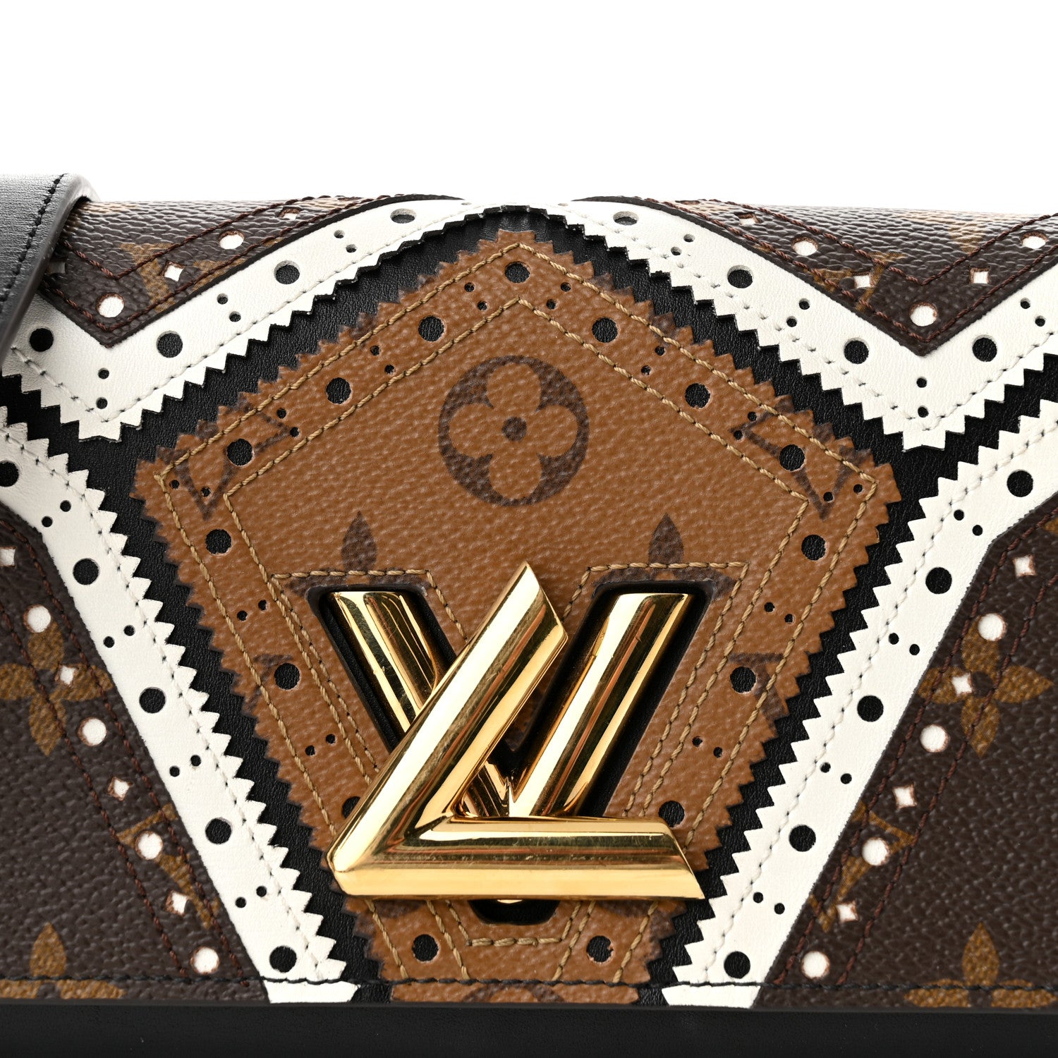 Louis Vuitton Veau Satin Monogram Twist Chain Wallet 7 of 9